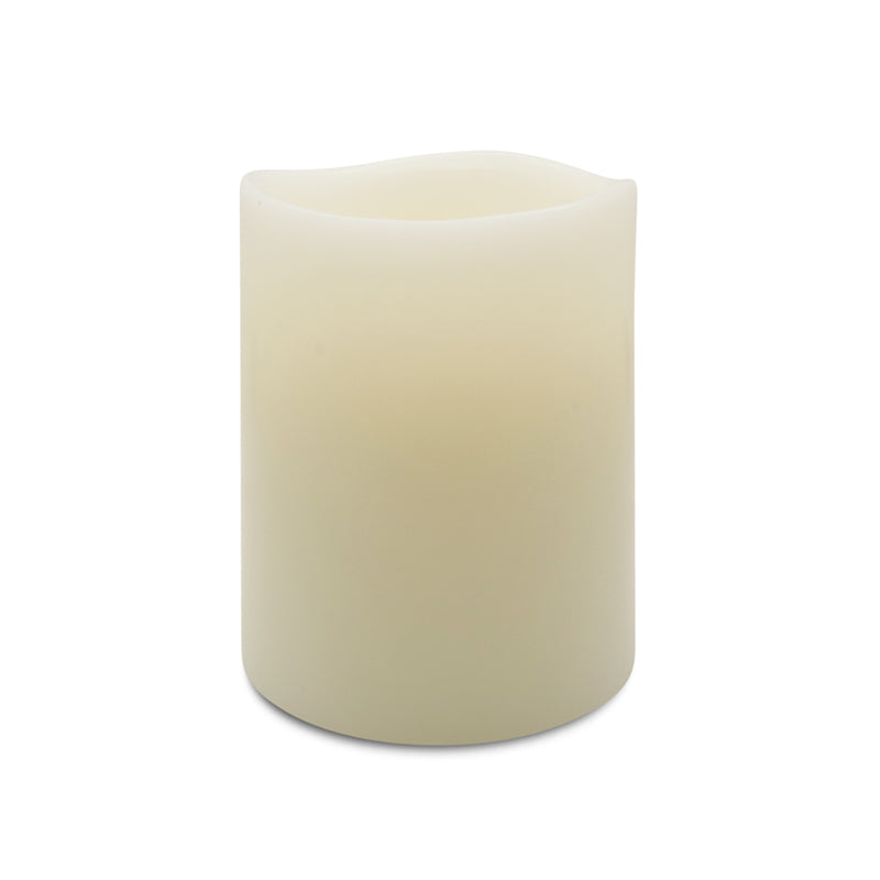 Matchless, Matchless Darice Ivory Vanilla Honey Scent Pillar Flameless Flickering Candle 5 in. H x 3.8 in. Dia. (Paquet de 4)