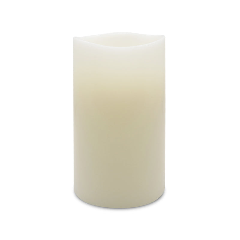 LAMRITE WEST INC, Matchless Darice Ivory Vanilla Honey Scent Pillar Flameless Flickering Candle 7 in. H x 3.8 in. Dia. (Paquet de 4)
