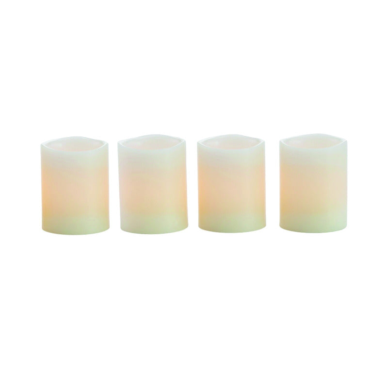 Matchless, Matchless Darice Ivory Vanilla Honey Scent Votive Flameless Flickering Candle 2 in. H x 1.5 in. Dia. (Paquet de 4)