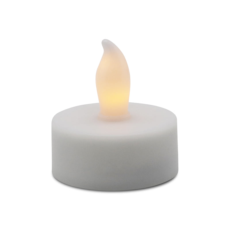 GERSON COMPANY/GIL DIVISION, Matchless Darice White Unscented Scented Tealight Flameless Flickering Candle (bougie à réchaud sans parfum)