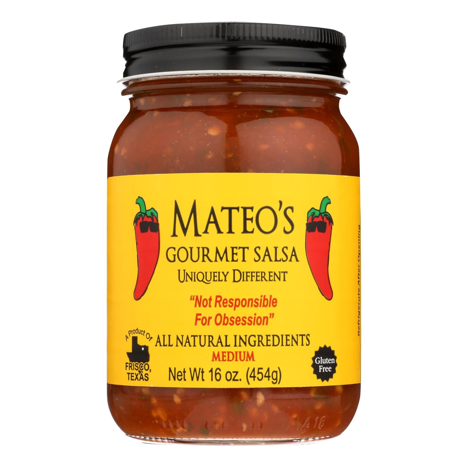 Mateo's, Mateo's Gourmet Salsa - Caisse de 6 - 16 OZ (paquet de 6)