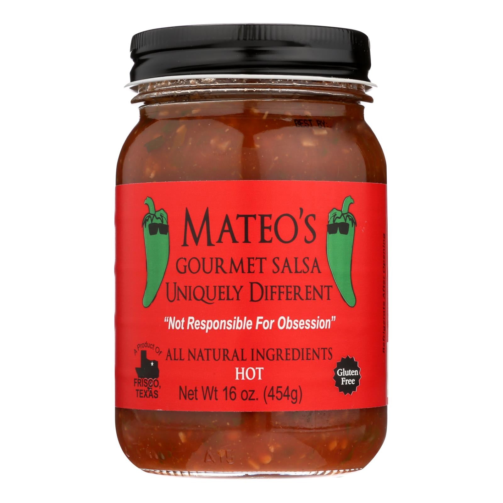 Mateo's, Mateo's - Salsa Gourmet - Piquante - Caisse de 6 - 16 oz (paquet de 6)