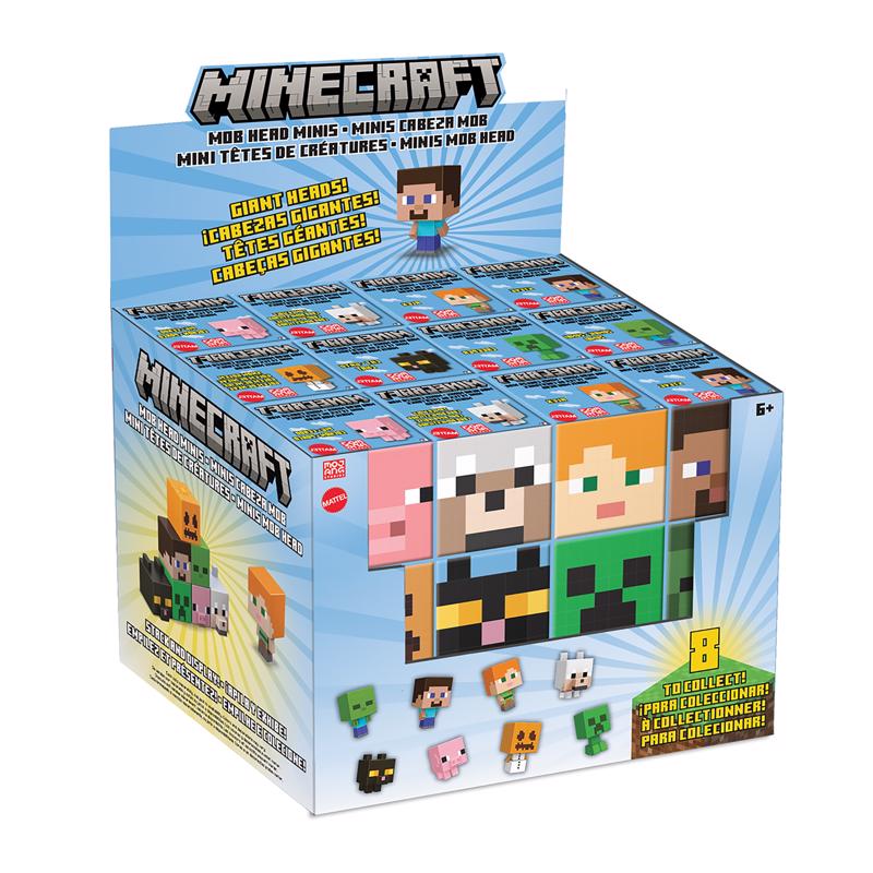MATTEL TOYS, Mattel MOB Head Mini Minecraft Figure Multicolore 1 pc (Lot de 36)