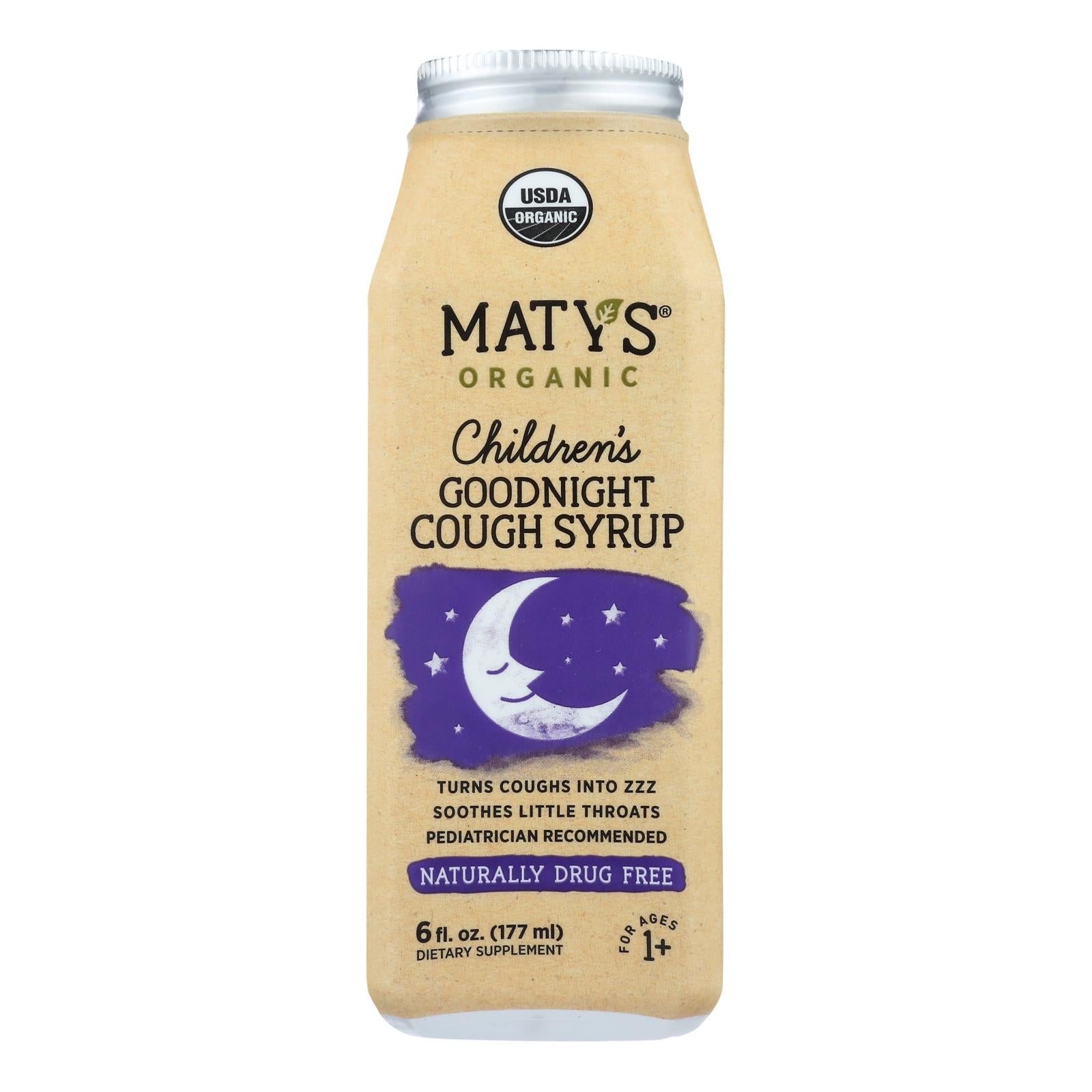 Maty'S, Maty's - Sirop de nuit biologique pour enfants contre la toux - 6 fl oz.