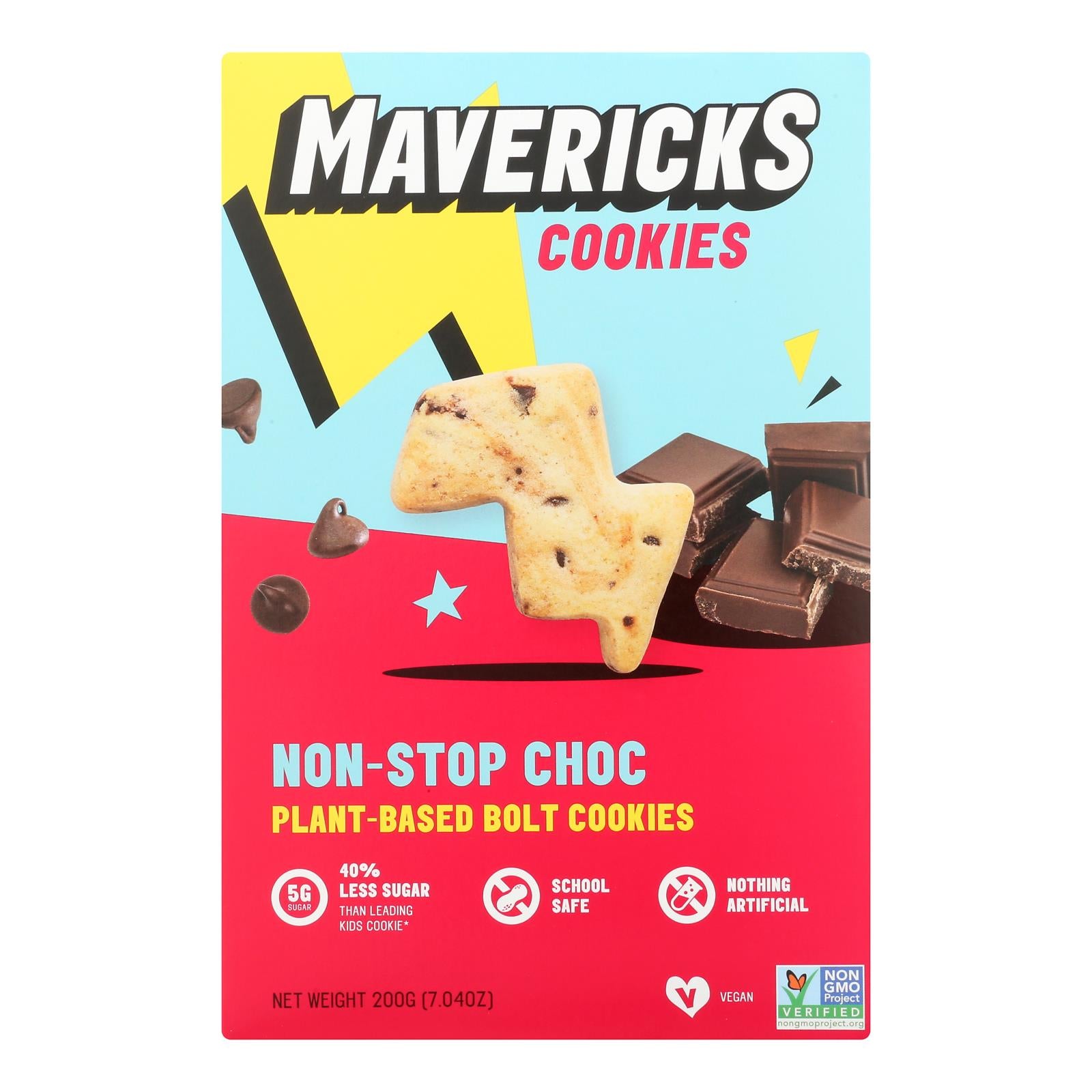 Mavericks Snacks, Mavericks Snacks - Cookiez Non Stop Chocolat - Lot de 8-7.04 OZ (Lot de 8)