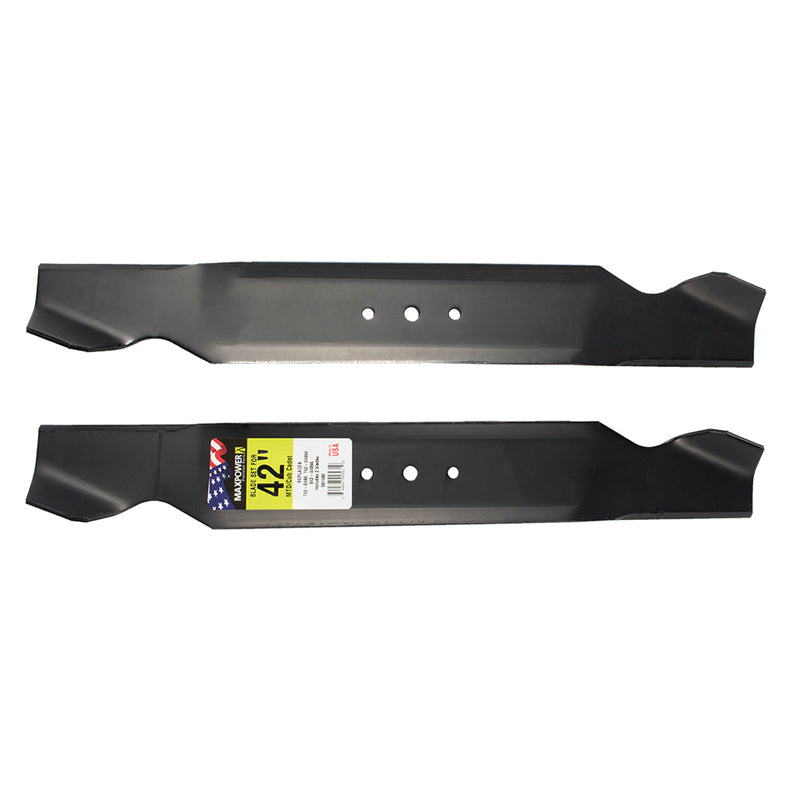 ROTARY CORP, MaxPower 42 in. Standard Mower Blade Set For Riding Mowers 2 pk