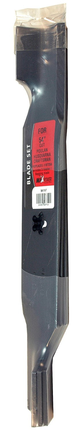 ROTARY CORP, MaxPower 54 in. Standard Mower Blade Set For Riding Mowers 3 pk