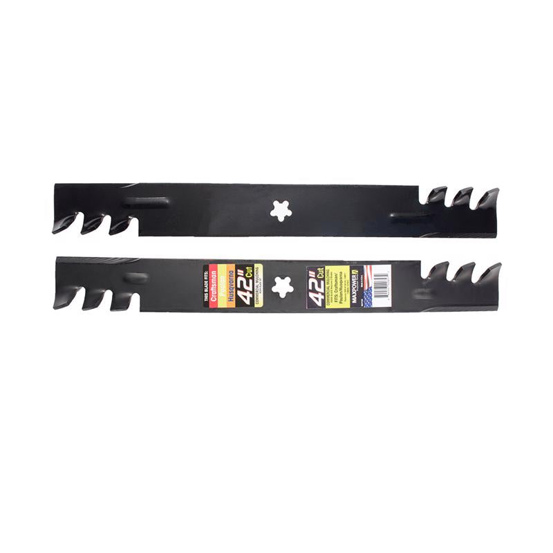 ROTARY CORP, MaxPower Mulching Mower Blade Set 21 L x 2-1/4 W in. for Craftsman/Husqvarna/Poulan