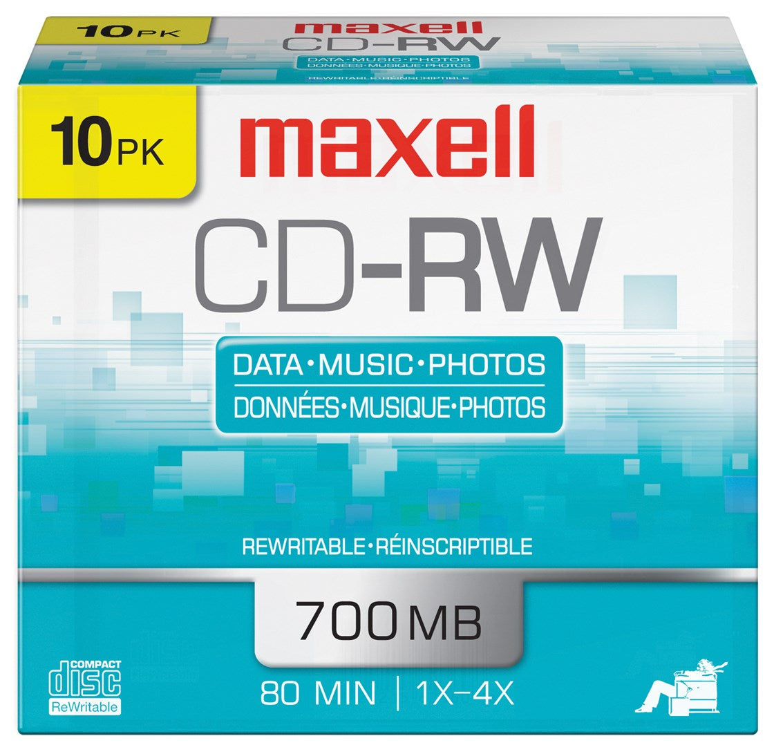 Maxell, Maxell 630011 Disques CD-RW 10 pièces