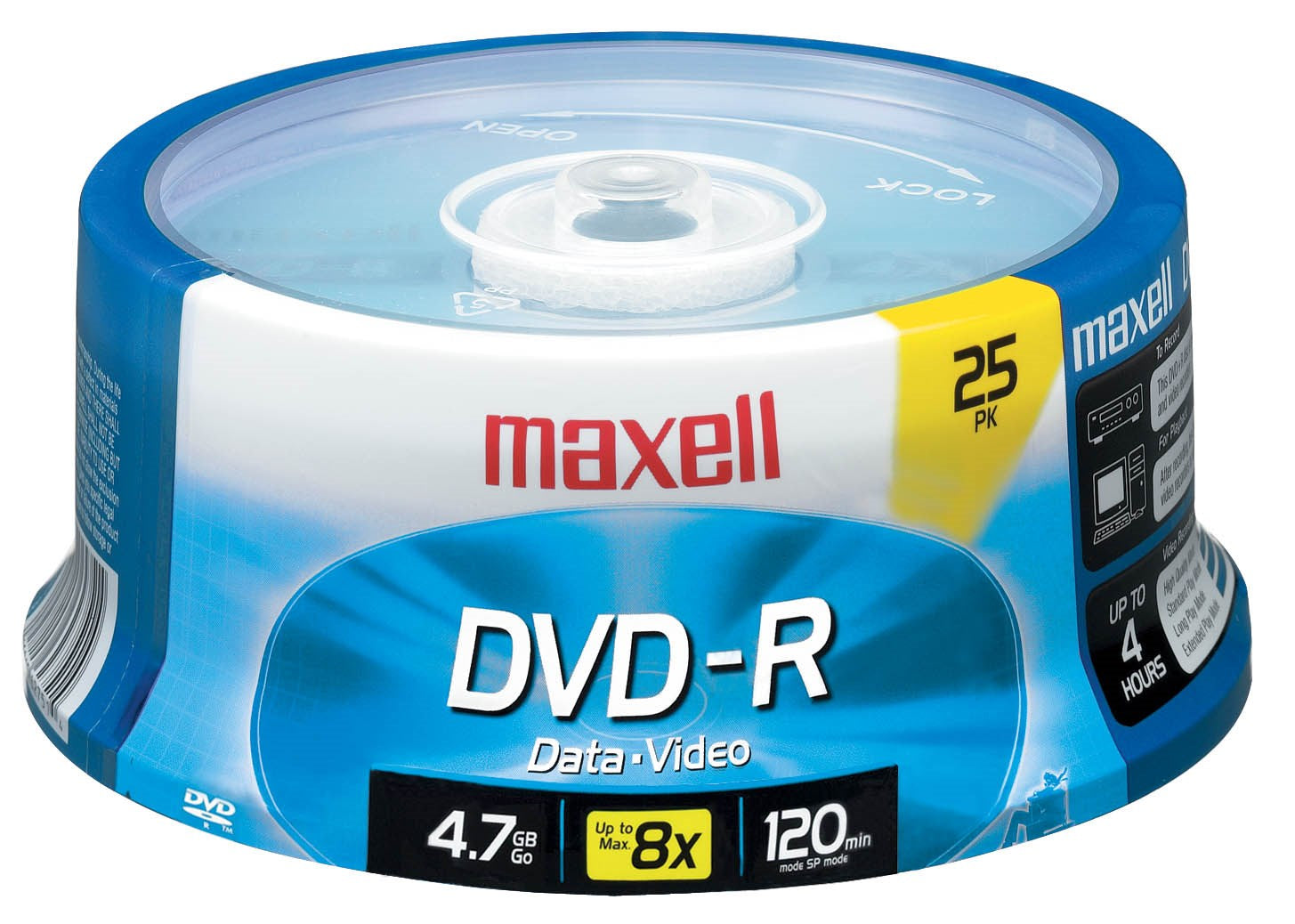 Maxell, Maxell 638010 Broche Dvd-R 4.75 G 25 pièces