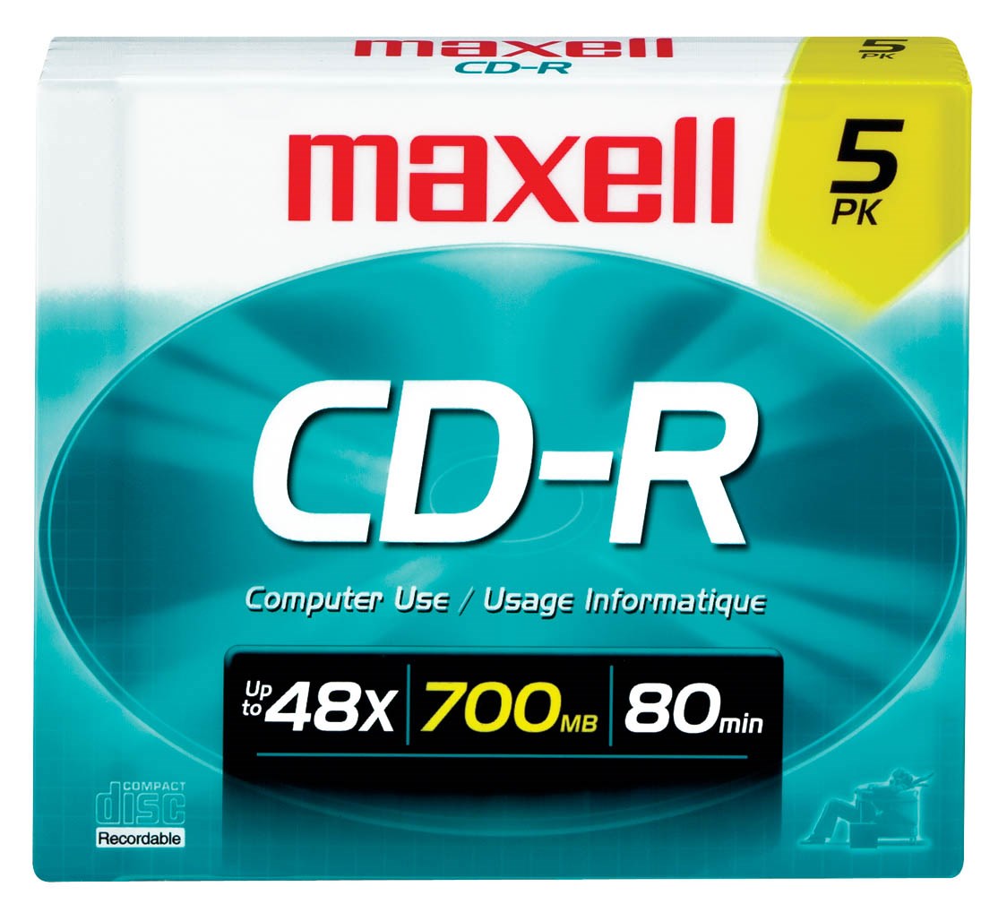 Maxell, Maxell 648220 Disque CD-R 5 pièces