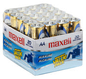 Maxell, Maxell 723453 Piles alcalines Aa 20 pièces