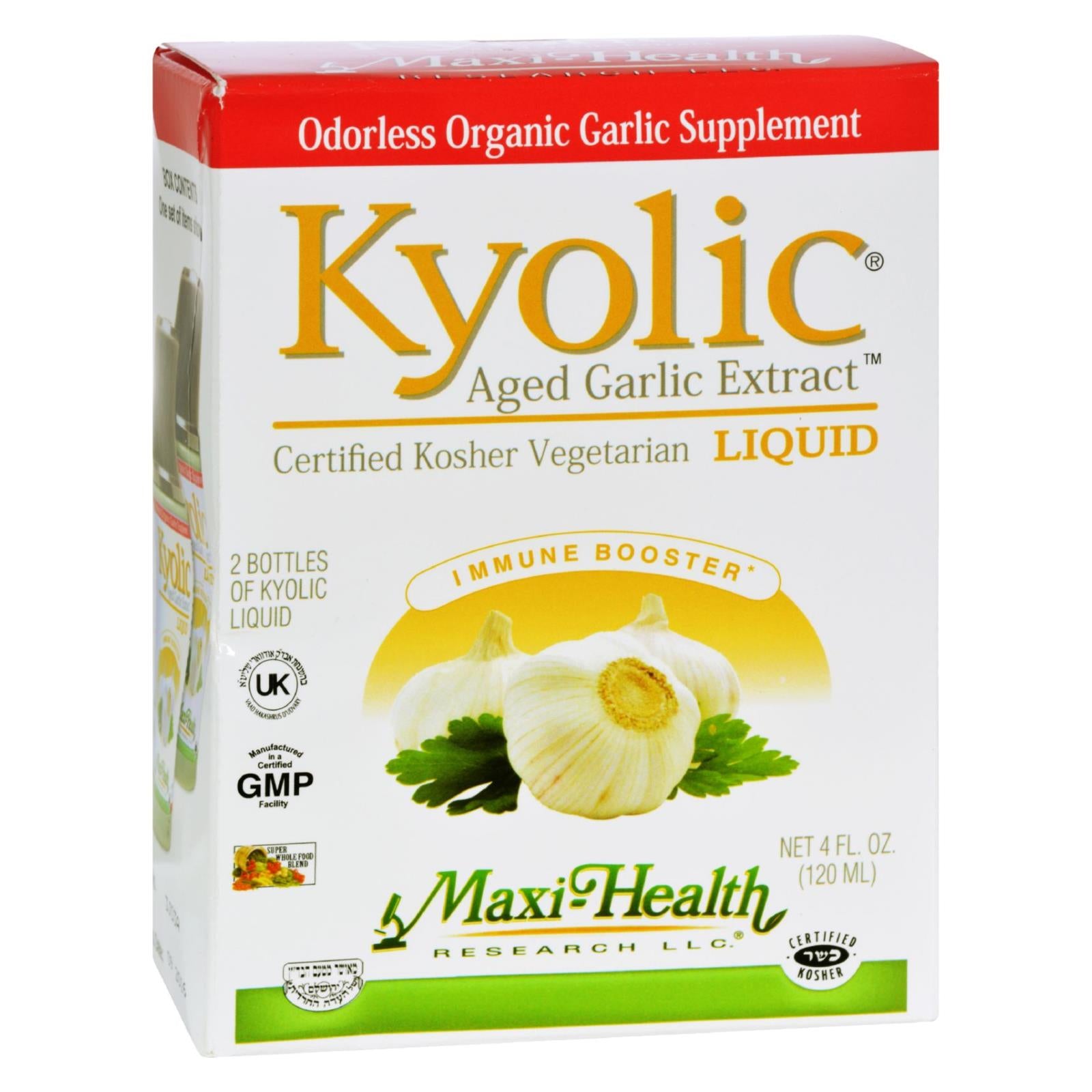 Maxi Health Kosher Vitamins (en anglais), Maxi Health Maxi Kyolic Liquide - 4 oz