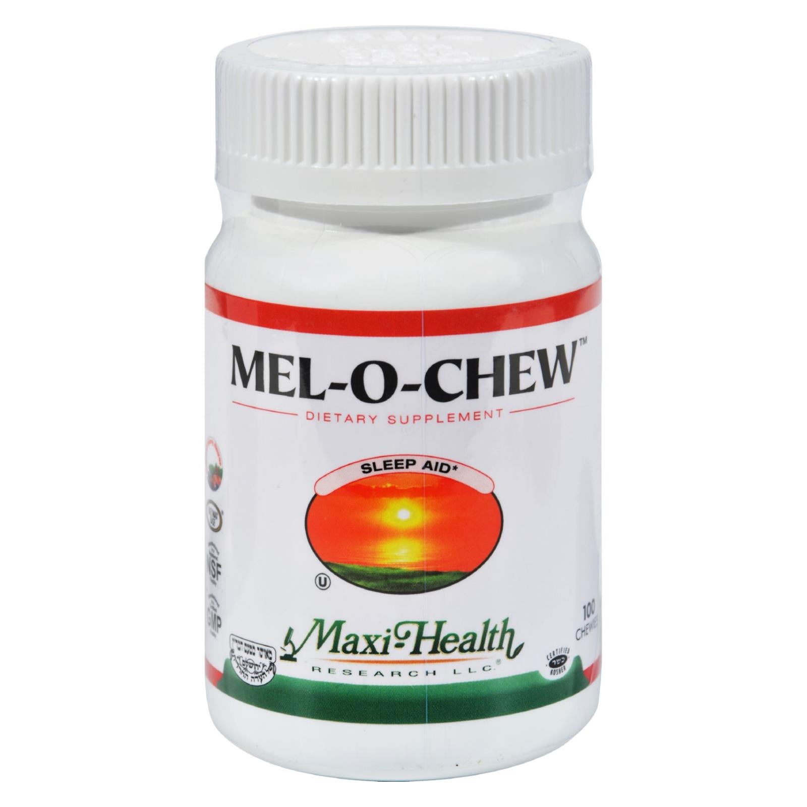 Vitamines casher Maxi Health, MaxiHealth Mel-O-Chew - 100 Chew