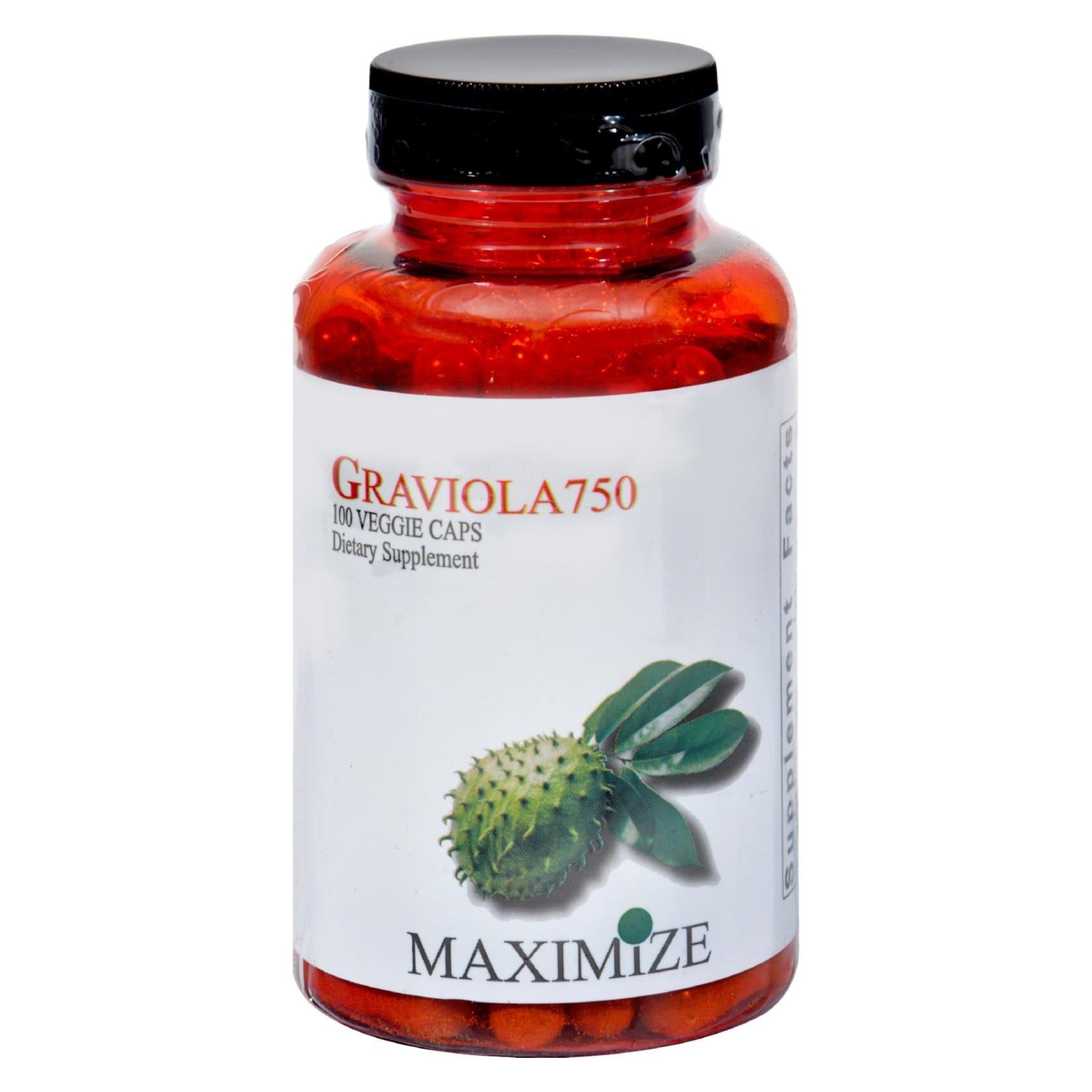 Maximum International, Maximum International Graviola750 - 100 Capsules Végétariennes