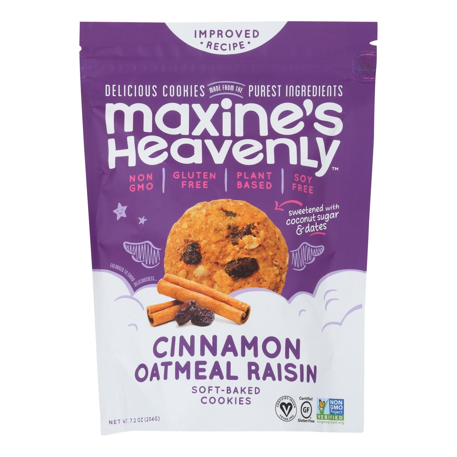 Le paradis de Maxine, Maxine's Heavenly - Biscuits Cannelle Avoine Raisin - Caisse de 8-7.2 OZ (paquet de 8)