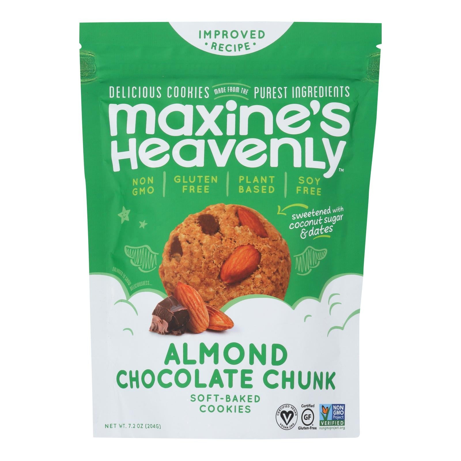 Maxine's Heavenly, Maxine's Heavenly - Biscuits aux amandes et au chocolat - Caisse de 8-7.2 OZ (paquet de 8)