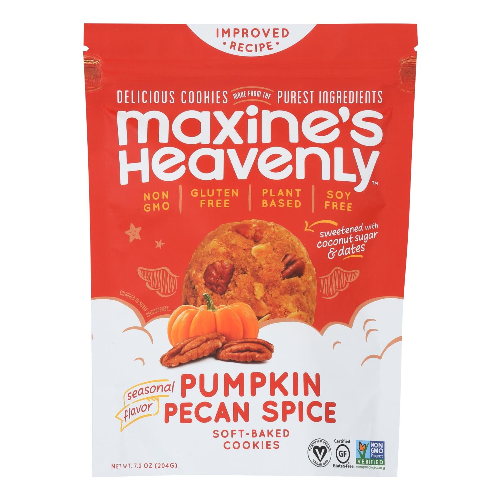 Le paradis de Maxine, Maxine's Heavenly - Cookies Pumpkin Pecan Spice - Caisse de 8-7.2 OZ (paquet de 8)