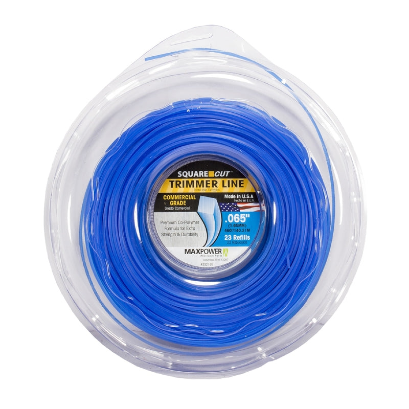 ROTARY CORP, Maxpower 332165C .065" x 460' Blue Square One®Trimmer Line 5 Piece Display