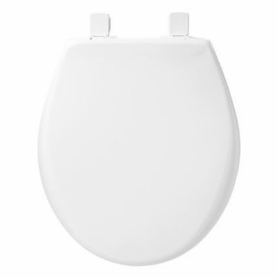 BEMIS MANUFACTURING CO, Mayfair by Bemis Affinity Siège de toilette rond en plastique blanc à fermeture lente