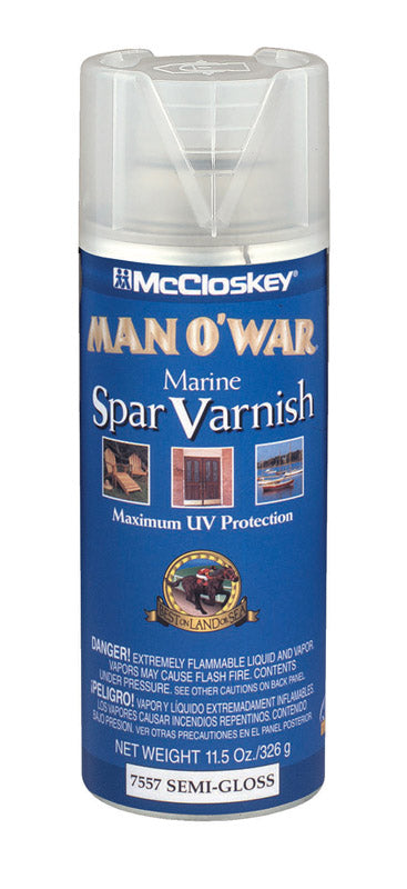 CABOT SAMUEL INC, McCloskey Man O' War Vernis à l'étain marin semi-brillant transparent 11.5 oz. (Pack de 6)