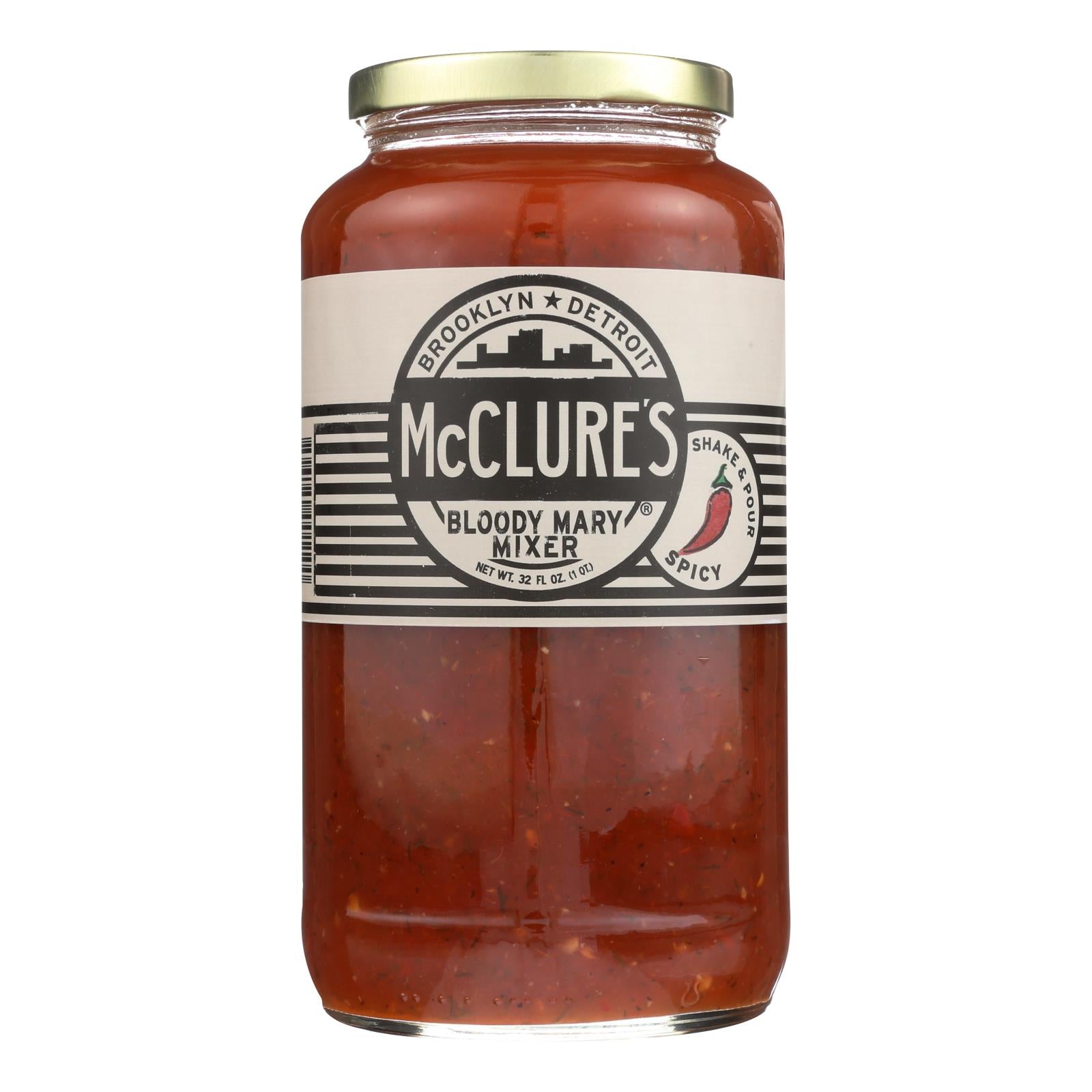 Mcclure's Pickles, McClure's Pickles Bloody Mary Mixer - Caisse de 6 - 32 oz (Pack de 6)