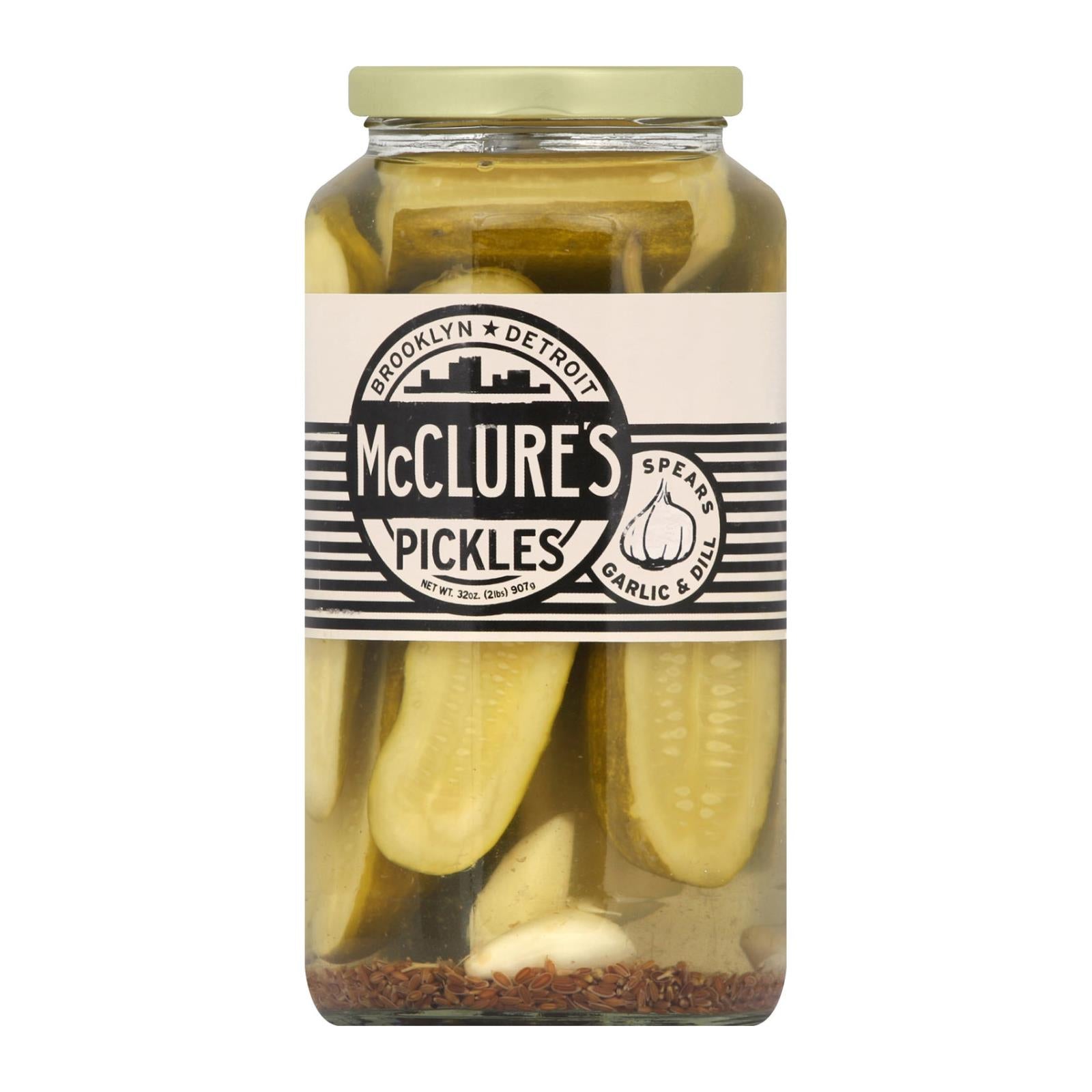 Mcclure's Pickles, McClure's Pickles Cornichons à l'ail et à l'aneth - caisse de 6 - 32 oz (paquet de 6)