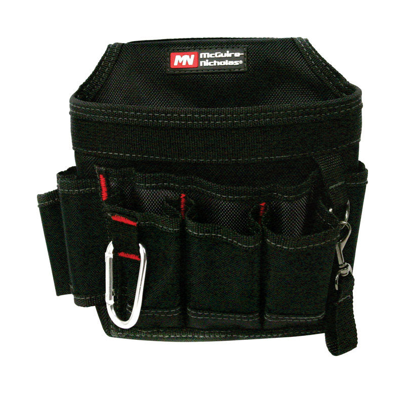 BIG TIME PRODUCTS LLC, McGuire-Nicholas 8 po. W X 8 in. H Polyester Tool Pouch 7 pocket Black 1 pc