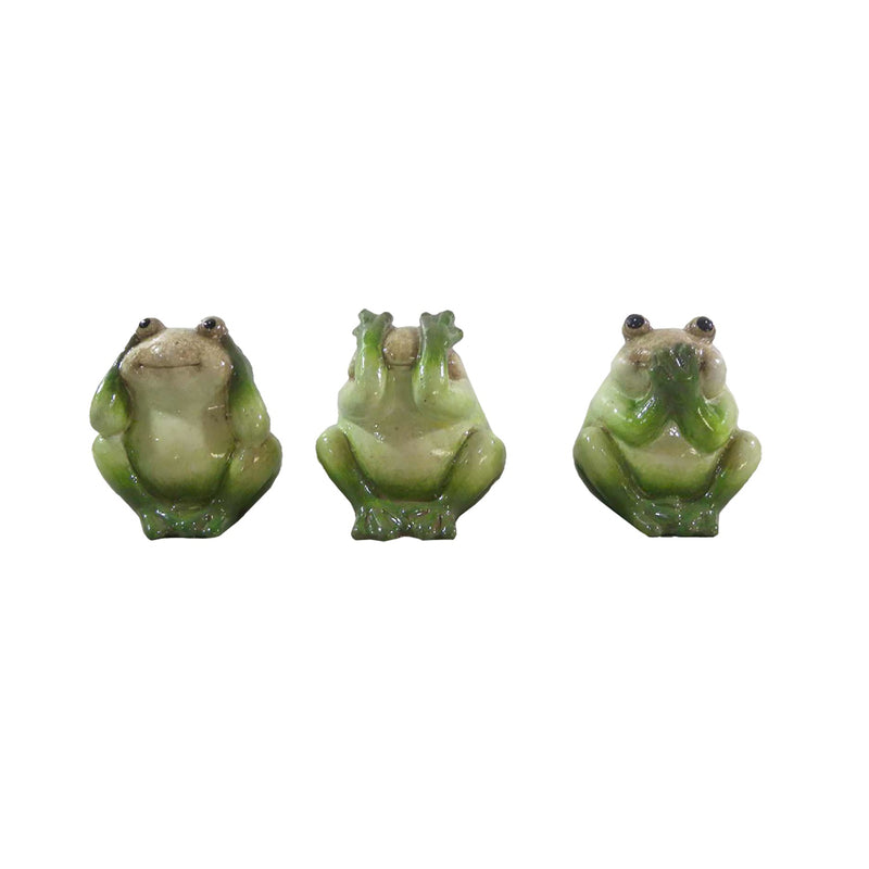 ACE TRADING - EVG FQD, Meadow Creek - Statue de jardin grenouille en terre cuite 7.87 in. Statue de jardin grenouille en terre cuite (lot de 6)