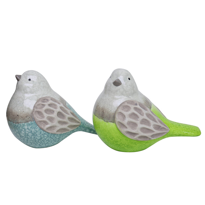 ACE TRADING - EVG FQD, Meadowcreek Ceramic Multi-color 5.3 in. Bird Statuary (Pack de 6)