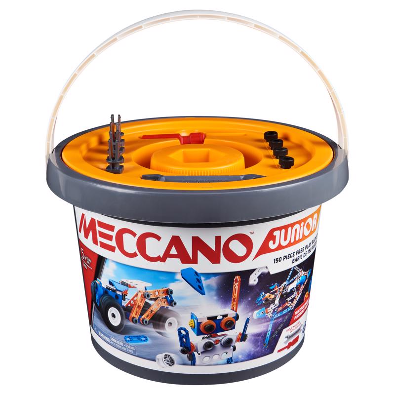 SPIN MASTER INC, Meccano Junior seau à bec ouvert en plastique multicolore 150 pc