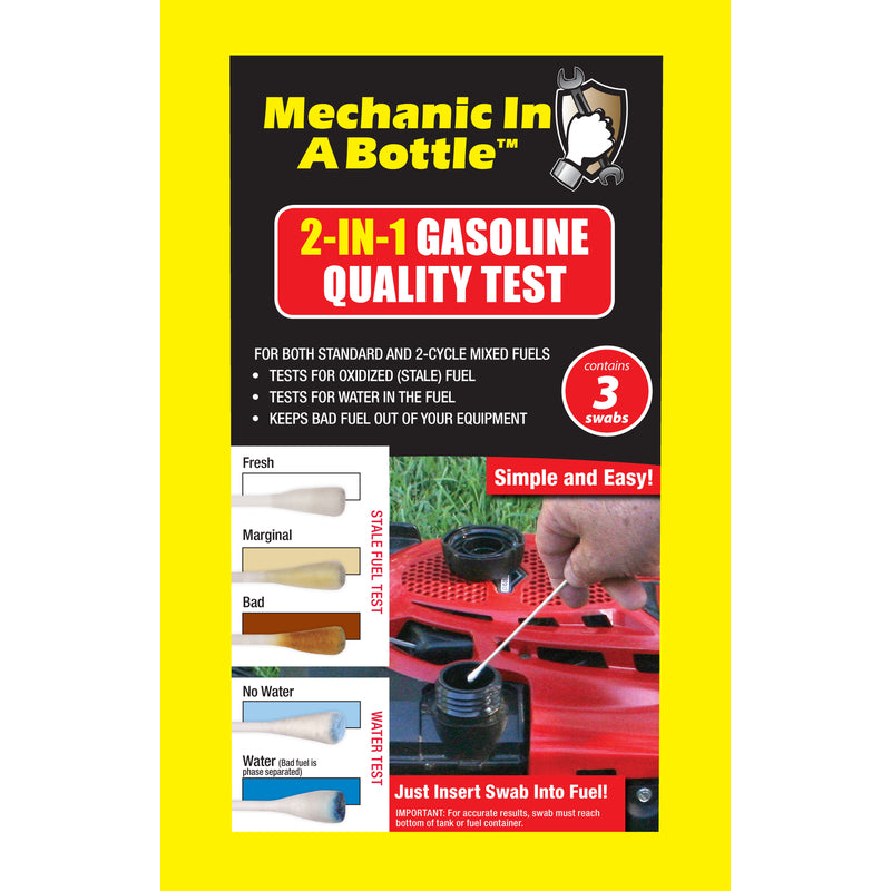 B3C FUEL SOLUTIONS LLC, Mechanic In A Bottle Essence Test Swab 3 pk (Pack of 12)