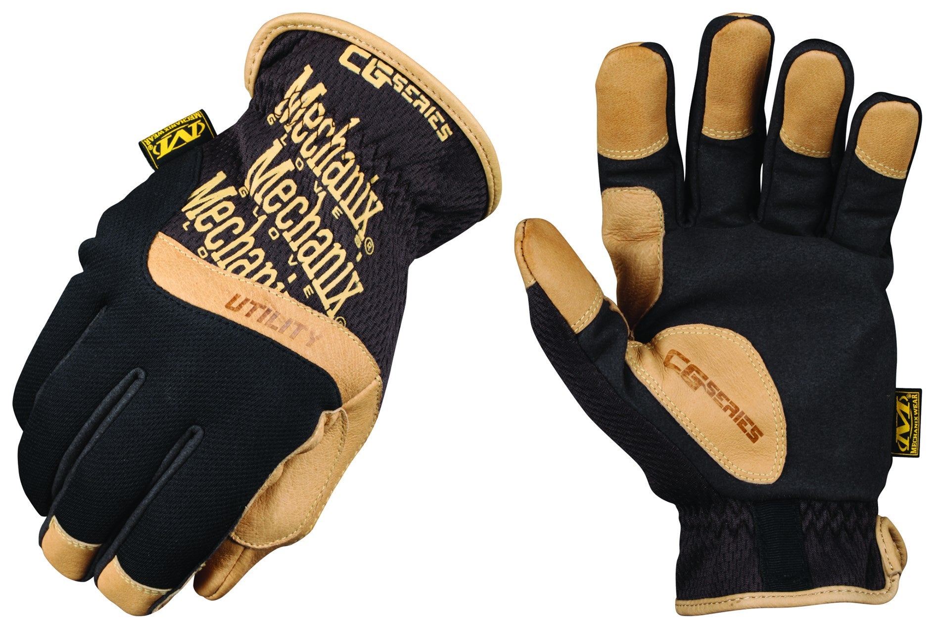 Mécanisme d'usure, Mechanix Wear CG15-75-010 Grands gants utilitaires CG en cuir noir et marron