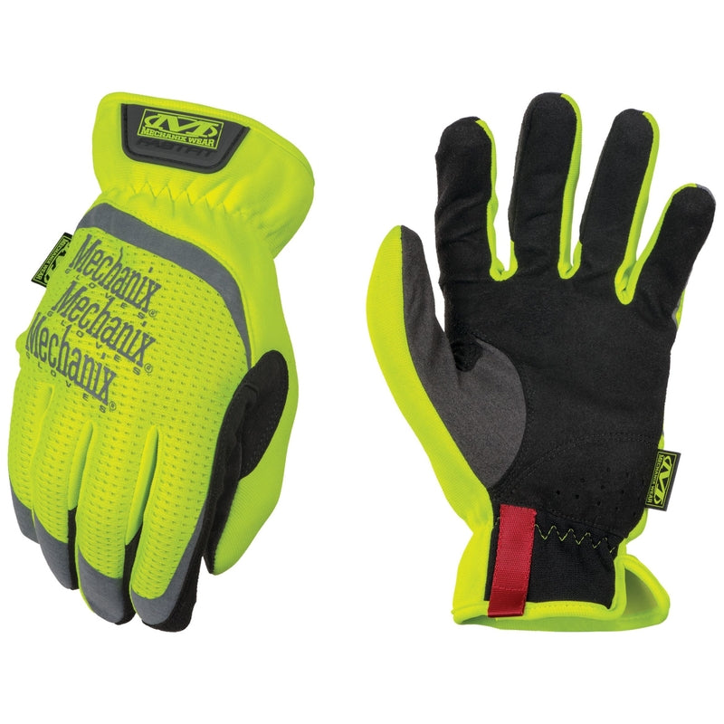Mechanix Wear, Mechanix Wear FastFit Full Finger Hi-Viz Work Gloves Fluorescent Yellow XL 1 paire