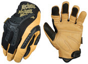 Mechanix Wear, Mechanix Wear Gants de mécanicien à doigts complets pour hommes Noir/Tan L 1 paire