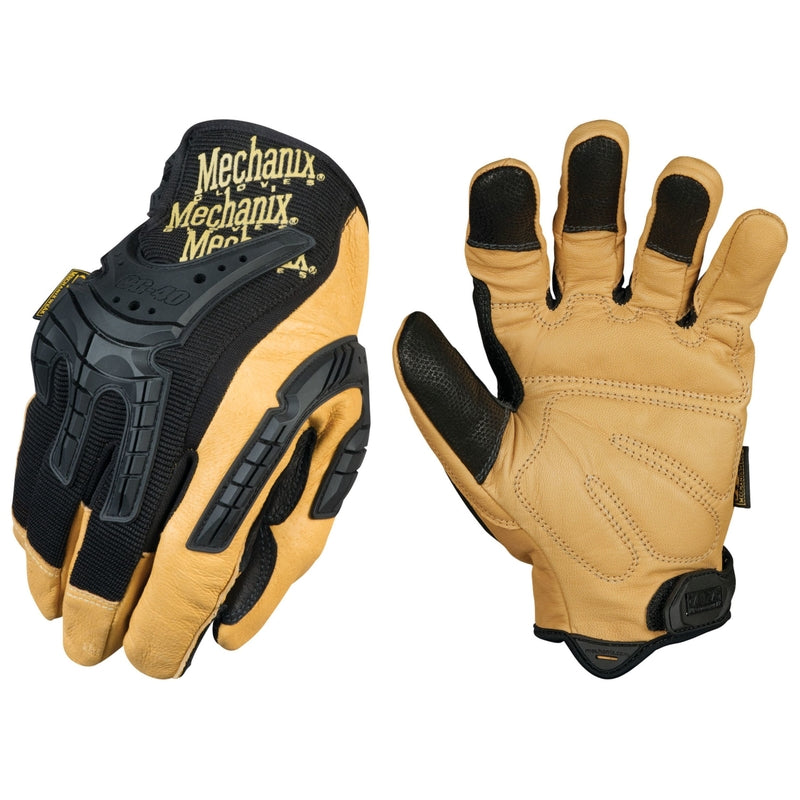 Mechanix Wear, Mechanix Wear Gants de mécanicien à doigts complets pour hommes Noir/Tan XL 1 paire