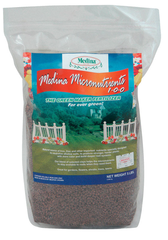 Produits agricoles Medina, Medina Micronutrients Mix 1-0-0 5000 Sq. Ft. Granules 5 Lb.