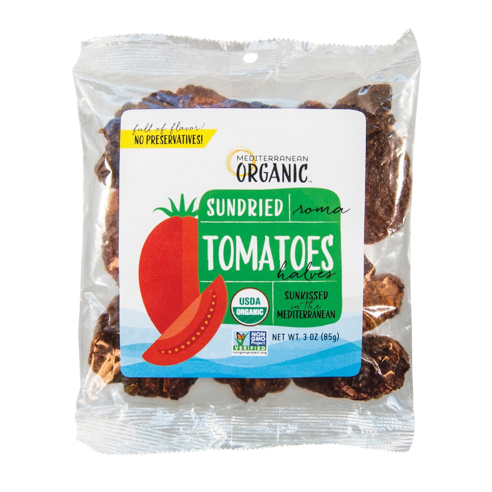 Méditerranée biologique, Mediterranean Organic Tomates séchées au soleil - Caisse de 12 - 3 OZ (paquet de 12)