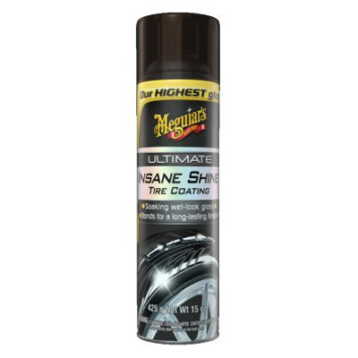 MEGUIARS INC, Meguiar's Insane Shine Aerosol Tire Coating 15 oz (Pack de 6)