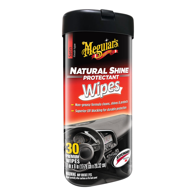 MEGUIARS INC, Meguiar's Natural Shine Wipes Auto Surface Protector 25 pk