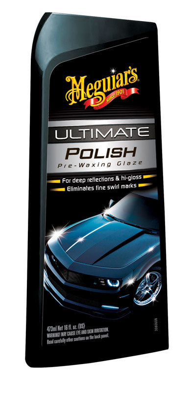 MEGUIARS INC, Meguiar's Ultimate Polish Pre-Waxing Glaze Auto Polish 16 oz. pour éliminer les fines marques de tourbillon