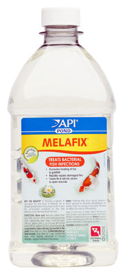 Mars Fishcare North America, Melafix Remède contre les infections bactériennes chez les poissons d'étang. Tablette en mélamine de 64 oz.