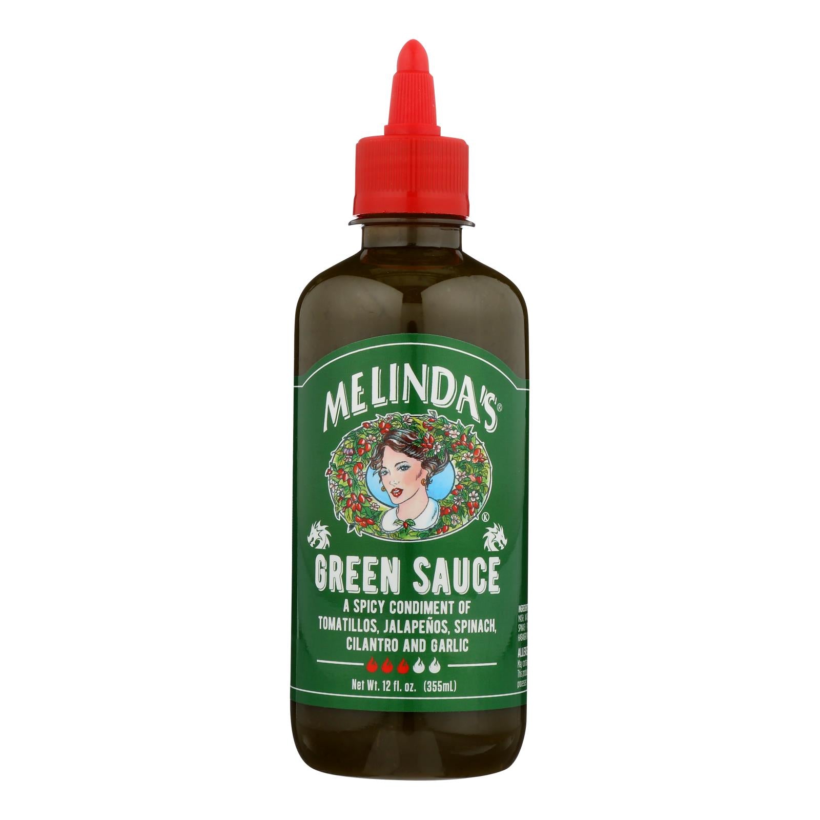 Melinda's, Melinda's - Green Sauce Spicy Toma Jalapeno - Caisse de 6 - 12 OZ (paquet de 6)