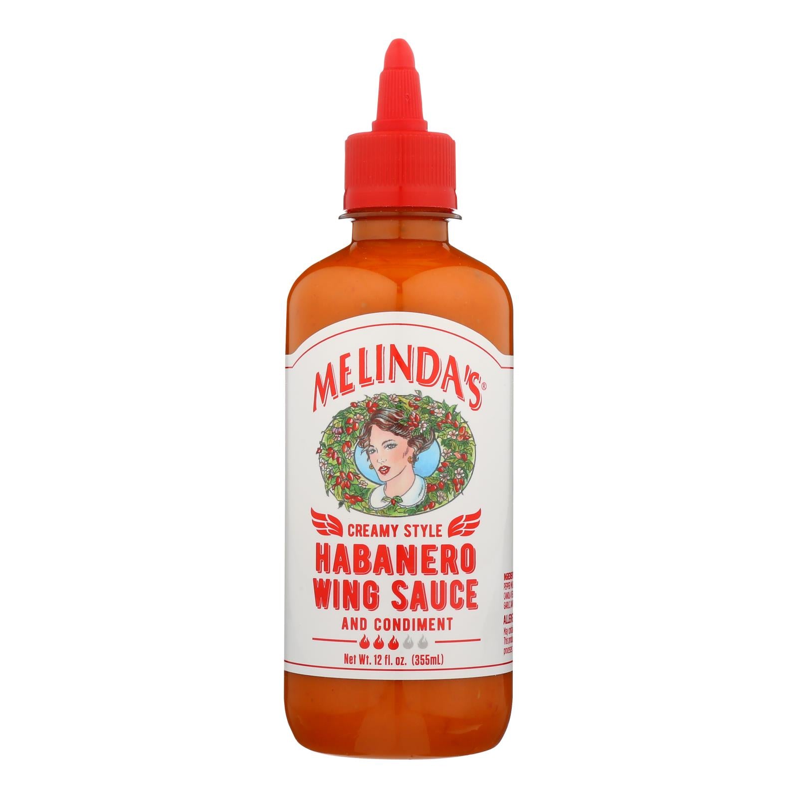 Melinda's, Melinda's - Sauce Wing crémeuse Habanero - Caisse de 6 - 12 OZ (paquet de 6)