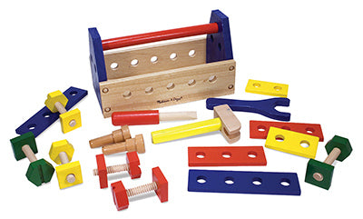 MELISSA & DOUG LLC, Melissa & Doug Tool Kit Toy Wood Multi-Colored 24 pc