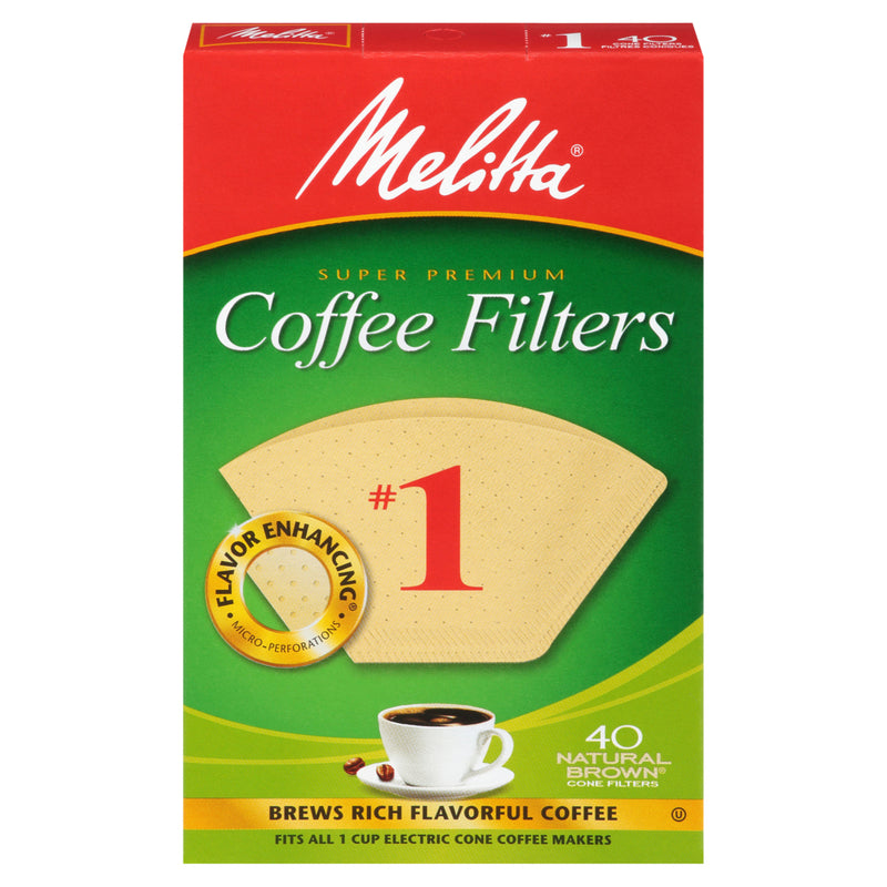 MELITTA USA INC, Melitta 1 tasses Brown Cone Coffee Filter 1 pk