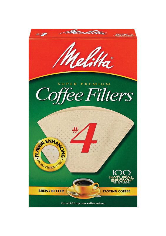 MELITTA USA INC, Melitta 12 tasses Brown Cone Coffee Filter 100 pk