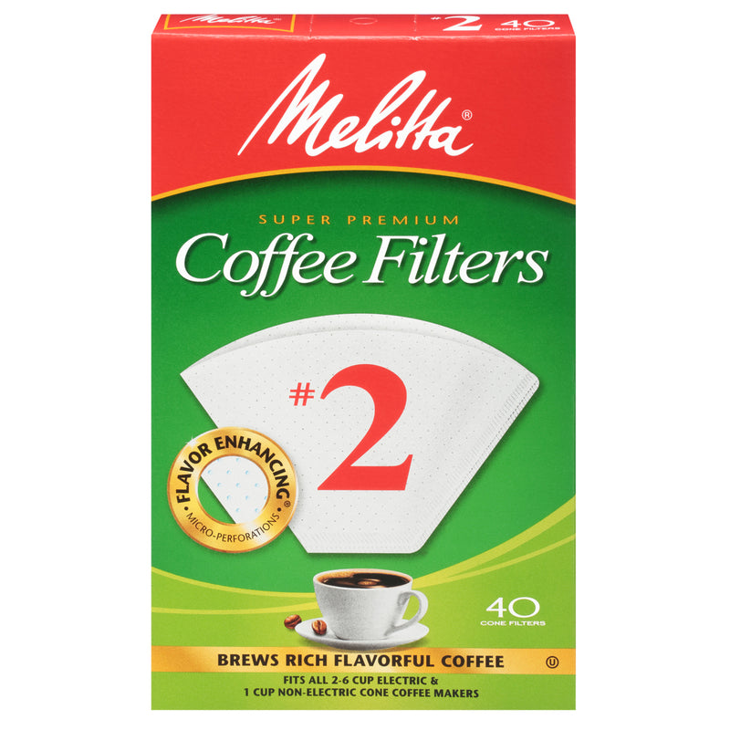 MELITTA USA INC, Melitta 2 tasses Filtre à café en cône 1 pk