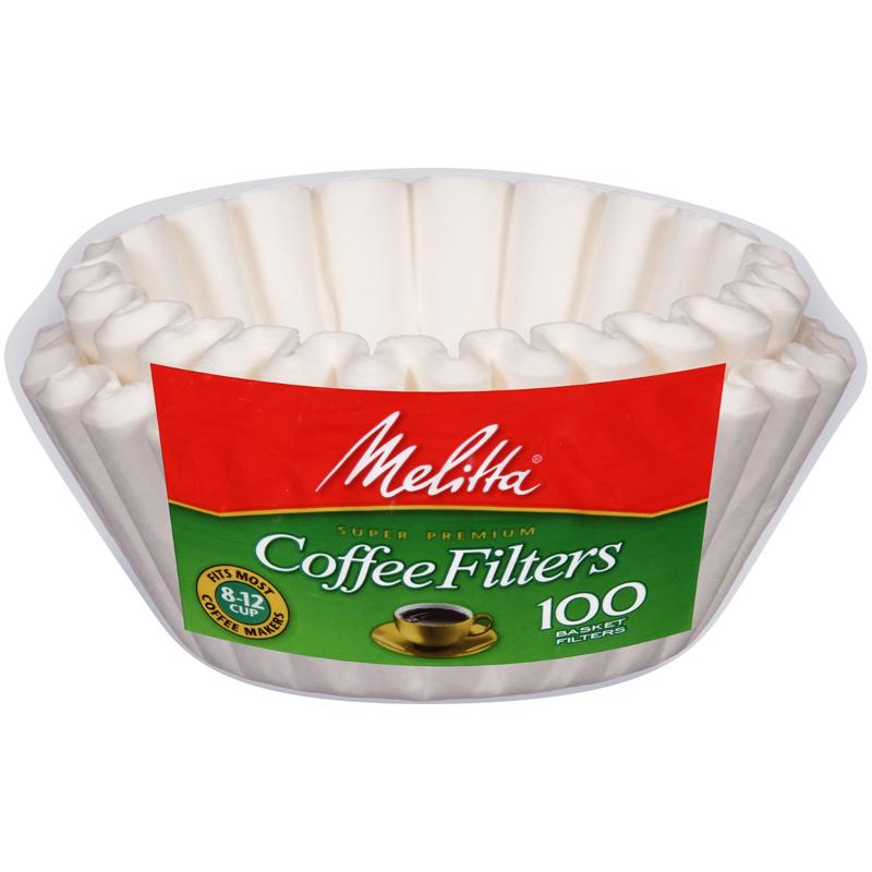 MELITTA USA INC, Melitta 4-6 tasses Panier blanc Filtre à café 100 pk