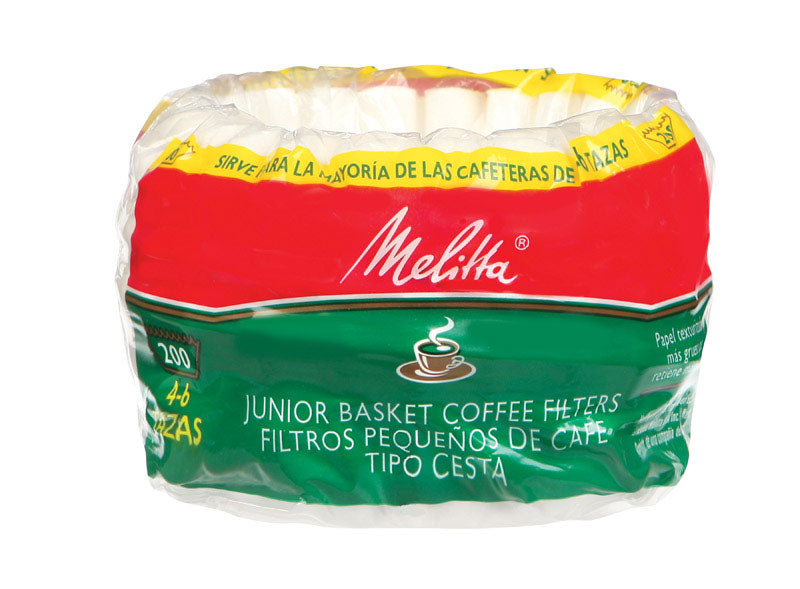 MELITTA USA INC, Melitta 4-6 tasses Panier blanc Filtre à café 200 pk